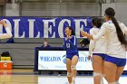 Volleyball vs Babson  Wheaton Women's Volleyball vs Babson College. - Photo by Keith Nordstrom : Wheaton, Volleyball, VB